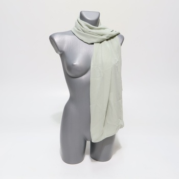 Štôla Beautelicate šifón, šalvia zelená