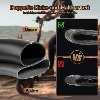 80/65-6 Zesílená duše 2,0 mm, 255x80 duše pro elektrokoloběžku 10x3