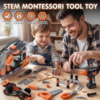 Sada dětského nářadí s autem Lehoo Castle