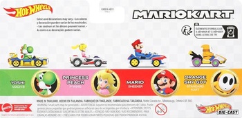 Mattel - Sada 4 kusov Hot Wheels Mario Kart Die-Cast (Nintendo)