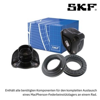 Uložení tlumiče SKF s ložiskem VKDA 35315, pozice: přední náprava, výška 138 mm, délka 138 mm,