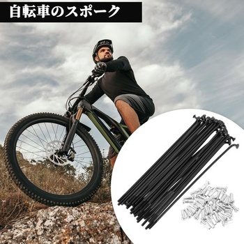 1 sada drôtov na bicykel 14G o dĺžke 114 mm s niplemi 14G o dĺžke 12 mm