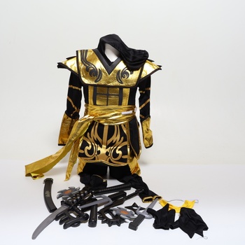Halloweensky kostým Strašidelné výtvory pre chlapcov, Kostým Golden Ninja Warrior (batoľa (3-4 roky))