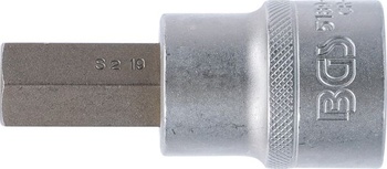 BGS 5189-H19 | Bitová vložka | Šestihranná ořechová hlavice 19 mm, velikost klíče: 19 mm