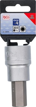 BGS 5189-H19 | Bitová vložka | Šesťhranná orechová hlavica 19 mm, veľkosť kľúča: 19 mm
