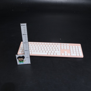 Bezdrôtová klávesnica LeadsaiL, ružová, QWERTY klávesnica, španielska klávesnica, USB, ergonomická,