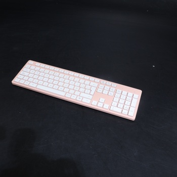 Bezdrôtová klávesnica LeadsaiL, ružová, QWERTY klávesnica, španielska klávesnica, USB, ergonomická,