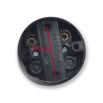 Uadme Single Control Switch, 1pc Retro kovový okrúhly vypínač Tlačidlo pre povrchovú montáž na