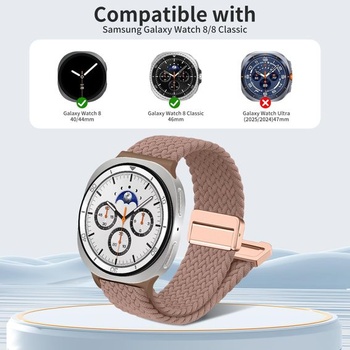 Pletený náramok Chinbersky kompatibilný s Galaxy Watch 8 Band 40mm 44mm/8 Classic 46mm pre ženy a
