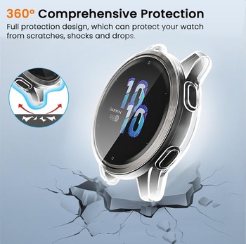 Ivoler 3dílné pouzdro s ochranou obrazovky pro Garmin Vivoactive 4S 40mm / Garmin Venu 2S, plné