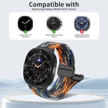 Pletený náramok Chinbersky kompatibilný s Galaxy Watch 8 Band 40mm 44mm/8 Classic 46mm pre ženy a