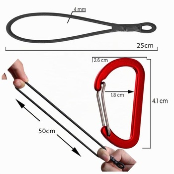 20 bungee šnúr s háčikmi, 25cm expandéry s karabínami. Vysoko kvalitné bungee šnúry s háčikmi pre