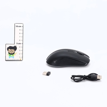 Bezdrôtová myš Rii, 2,4G bezdrôtová myš PC myš Myš k notebooku Bezdrôtová optická myš s USB nano