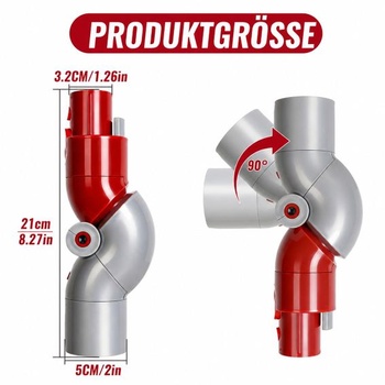 Flexibilní adaptér pro skládací kloub Dyson V7, V8, V10, V11, V15, spodní adaptér