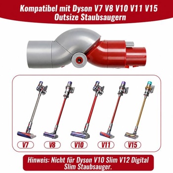 Flexibilní adaptér pro skládací kloub Dyson V7, V8, V10, V11, V15, spodní adaptér