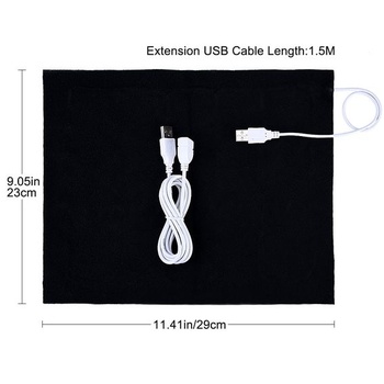 Hilitand 1 vyhřívací podložka 5V USB elektrická čisticí hadřík vyhřívací podložka topný prvek pro