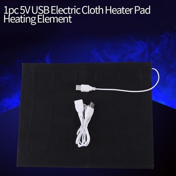 Hilitand 1 vyhřívací podložka 5V USB elektrická čisticí hadřík vyhřívací podložka topný prvek pro