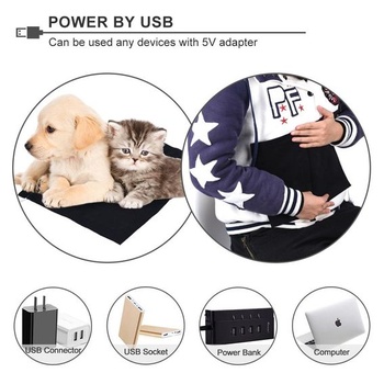 Hilitand 1 vyhřívací podložka 5V USB elektrická čisticí hadřík vyhřívací podložka topný prvek pro