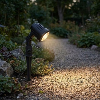 BARCELONA LED čierna vodotesná záhradná lampa pre žiarovky E27, malá vonkajšia stojacia lampa,