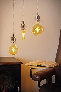 EGLO LED E27 stmievateľná, moderná trubicová žiarovka Golden Vintage