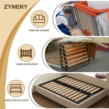 ZYNERY 48dielna sada konzol lamelového roštu, koncové krytky pre konzoly lamelového roštu, plastové