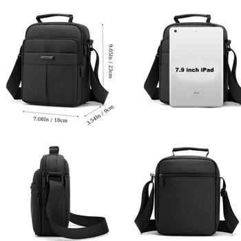 Pánska crossbody taška A-QMZL, malá vodotesná taška cez rameno, náprsná taška, púzdro na mobilné