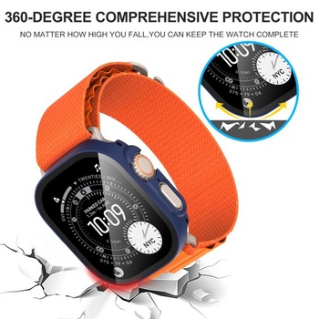 Diruite 2 kusy púzdier pre Apple Watch Ultra 3/2/1 49mm ochranné púzdro modré 49mm