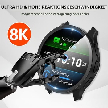 Puzdro Diruite 2 kusy pre ochranný kryt Garmin Venu 3S 41 mm, ultratenké tvrdené sklo PC s HD