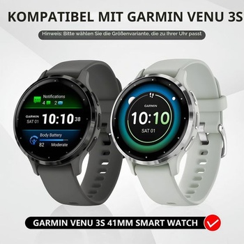 Puzdro Diruite 2 kusy pre ochranný kryt Garmin Venu 3S 41 mm, ultratenké tvrdené sklo PC s HD
