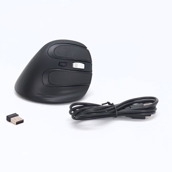 Ergonomická Bluetooth myš TECKNET, 2,4G dobíjacia bezdrôtová vertikálna myš s rozlíšením 4800 DPI,