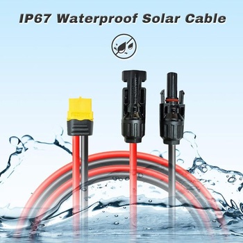 Nabíjecí kabel pro solární panely 0,6 m/3 m, adaptér ze solární zástrčky na zástrčku XT60, pro EF