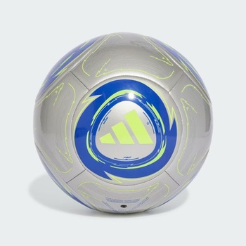 Adidas Unisex Messi Club Ball 5 Strieborná metalíza / Lucid Blue / Solar Yellow