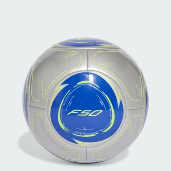 Adidas Unisex Messi Club Ball 5 Strieborná metalíza / Lucid Blue / Solar Yellow