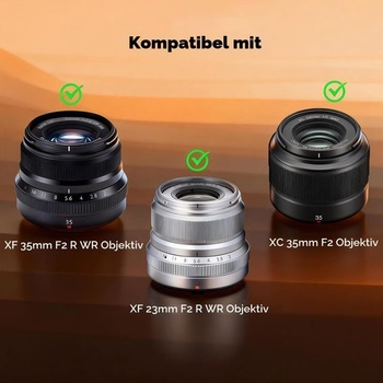 Okrúhla kovová slnečná clona Haoge LH-FJ35 s bajonetom pre objektívy Fujifilm Fujinon XF 35mm f/2 R