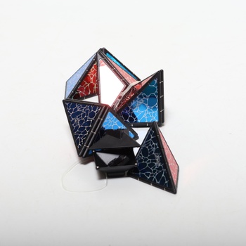 TOSY Magnetická pyramidová kostka - 1 kostka se promění v 1 miliardu tvarů, 243 magnetů,