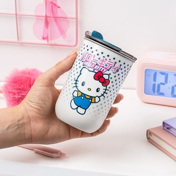 Cestovní hrnek Paladone Hello Kitty – Oficiálně licencovaný hrnek na kávu Sanrio s víčkem,