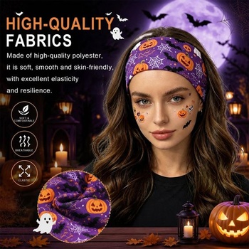 4dielna halloweenska čelenka pre ženy, čelenka na tekvicový kostým