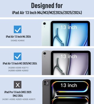Puzdro TiMOVO pre iPad Air 13 palcov (M4/M3/M2), fondantovo ružové