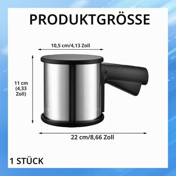 Nerezový síto/rozprašovač/třepačka na moučku – dvojité síto, snadné použití, na pšeničnou,