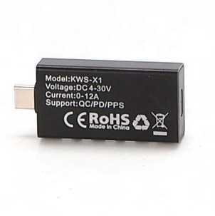 Heemol USB tester 3,3 V - 40 V USB C metr 12 A, digitální multimetr PD3.1 QC4.0 PDO, vysoce přesné
