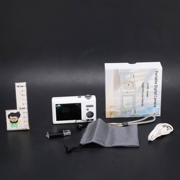 Digitální fotoaparát ARNSSIEN s duální obrazovkou, 4K 48MP autofokus pro vlogging, včetně 32GB