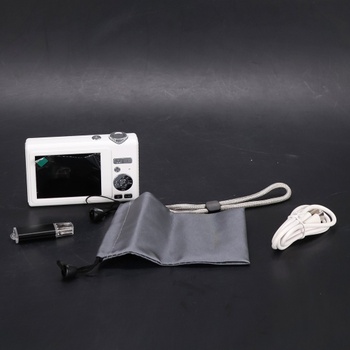 Digitální fotoaparát ARNSSIEN s duální obrazovkou, 4K 48MP autofokus pro vlogging, včetně 32GB