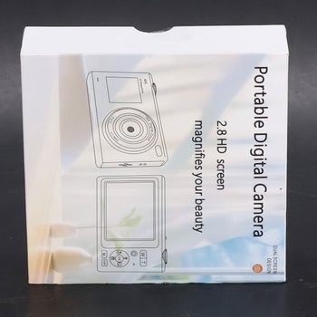 Digitální fotoaparát ARNSSIEN s duální obrazovkou, 4K 48MP autofokus pro vlogging, včetně 32GB