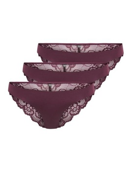LEN Dámske Onlchloe Lace Glitter Brazil 3-Pack Príslušenstvo Onlchloe Lace Glitter Brazil 3-Pack