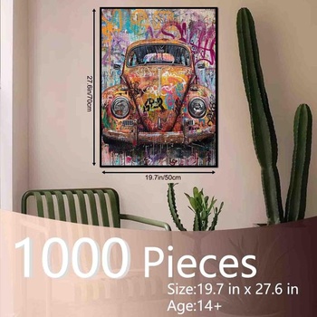 Tucocoo 1000dielne puzzle - Graffiti - Farba na veteránov - Pouličné umenie - Nástenné dekorácie - 10