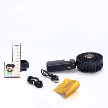Ručný ventilátor Rafada, prenosný mini ventilátor, dobíjací, malý vreckový ventilátor s 5 úrovňami