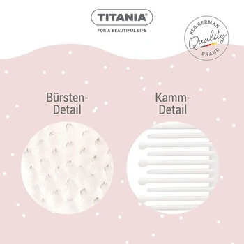 Sada pro miminka TITANIA (2 ks) • Dětský hřeben a kartáč • Sada pro péči o dětské vlasy • Sada pro