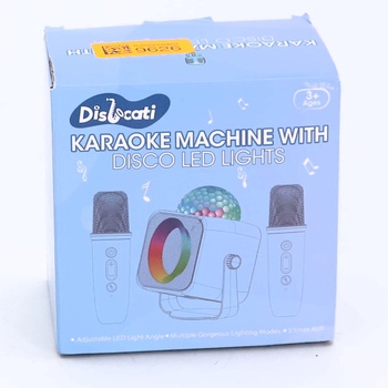 Karaoke automat Dislocati s 2 Bluetooth mikrofónmi pre deti, darček pre dievčatá 3-15 rokov, hudobný