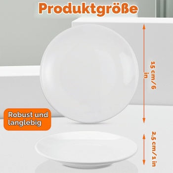 Sada tanierov Jeffbaubl dezertná 15cm biela