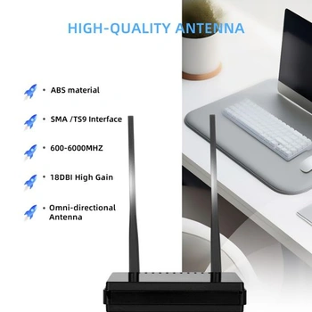 Anténa 5G LTE s 18dBi zosilňovačom signálu, všesmerová WLAN anténa